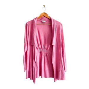 Jacob // pink cardigan // cinched back // size large // EUC